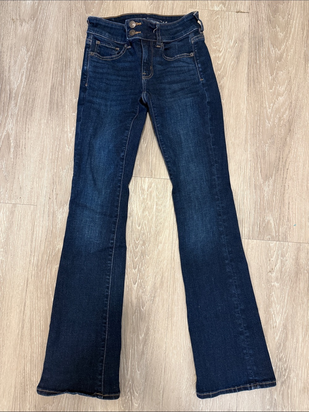 American Eagle Outfitters Dark Indigo Flare Jeans